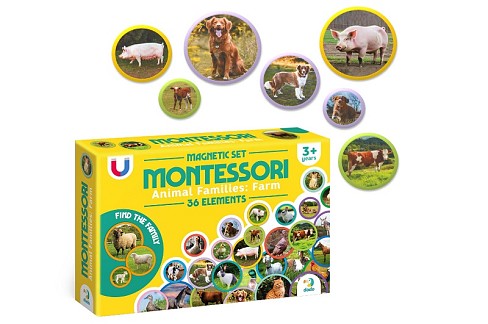 200271 Магнітний набір Монтесорі «Родини тварин: ферма»