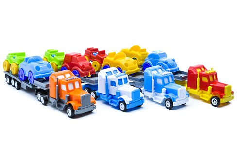 Автомобіль Міні трак Причеп" з констр. Паровозик 38x7x15см  5166"