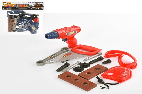 Набір інструментів 528-4-5 (72шт) шуруповерт,ключі,болти,гайки,2 види (2кольори),в кульку, 21-25-4см