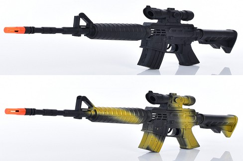 Автомат 555-1-2 (96шт) 47см, тріскачка, 2 кольори, в кульку, 19,5-51-5см