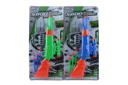 Автомат 6089-2 (72шт) 46см, присоски 3шт, ніж 23см, 2 кольори, на листі, 57-17-3см