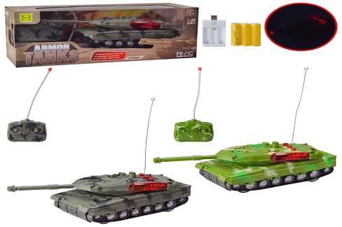 Танк р/к арт. SH091-417B (60шт/2) 2 кольори, світло, звук, короб. 24,5*8,5*9см
