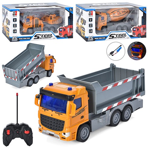 Будтехніка FD382A (12шт)1:30, р / в, акум, USB зряд, світло, гум. колеса, 3 види, в кор-ке, 31-14, 5