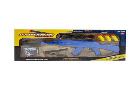 Автомат 853-J010 (54шт) 37см, м'які кулі 3шт, приціл, в кор-ці, 40-17-4см