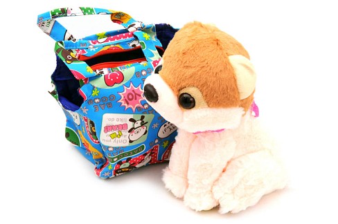 Собачка Хаскі" озвучений, в сумці CL1446-P р.29*24*13см."