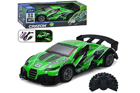 Машина 333-TG25143B (8шт) р/к2,4G, 1:16, акум, 31,5см, світло, гумові колеса, корпус не б'ється, USB