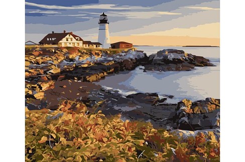 Картина по номерах Маяк SY6735 Strateg з лаком та рівнем розміром 40х50 см