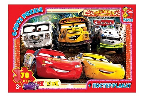 Пазли ТМ G-Toys" із серії "Тачки", 70 елементів  Z10197"