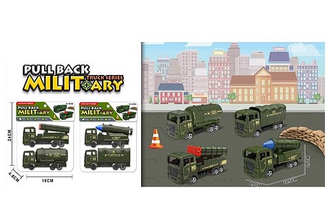 Військовий набір арт. YM-E11 (288шт/2)   2трейлери  набор, пакет 24*4,8*18см