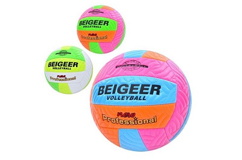 М'яч волейбольний MS 3907 (30шт) офіційний розмір, ПВХ, 260-280г, 3кольори, в пакеті