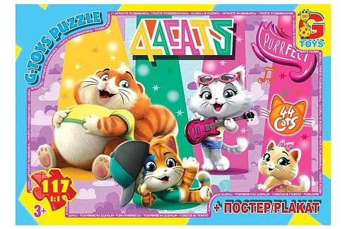 Пазли ТМ G-Toys" із серії "44 кошеняти", 117 ел.  YT64"