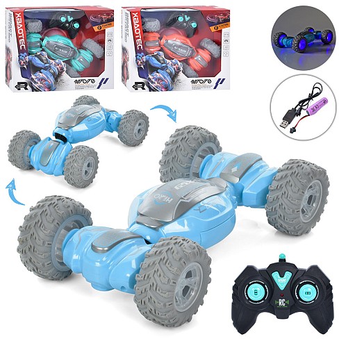 Машинка XB1097 (12шт) р/к,2.4G, акум.,USB-зарядка,гум. колеса,світло,змін.форму,3 кольори,в кор-ці,3