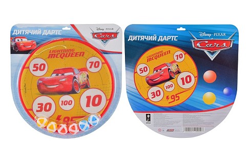 Дартс арт. LD1021 (60 шт/2) з м'ячиками на липучці,36 см  планшет.