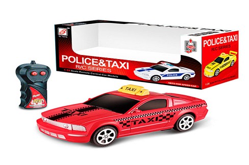 Машина ZJ23087-90 (36шт) 17см,р/к,на бат-ці,1:24,4 кольори,в кор-ці,19,5-10-9см