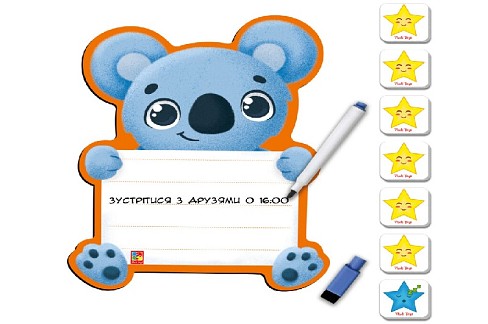 Магнітна дошка Коала" з маркером VT3601-23 (укр.)"