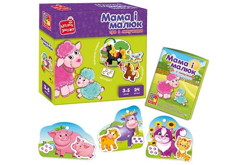 Гра розвиваюча Vladi Toys з липучками. Мама і малюк". VT2100-14"