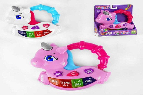 Піаніно Музичний єдиноріг" 19495 (144),укр,муз,дитячі пісні, мелодії, віршики, ігрові режими, в кор"