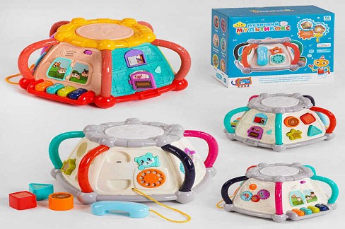 Музичний мультибокс 96338 (18) TK Group", УКР. МОВА, 2 кольори, 4 пісні, 4 казки, мелодії, сортер"