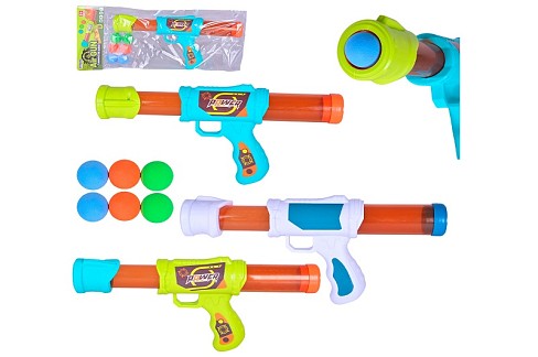 Зброя арт. 777-1 (144шт/2) 3 кольори, 6 поролонових куль, пакет 44*28см