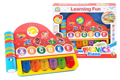 Піаніно з абеткою, в коробкою 33878N р.32*27*6см.