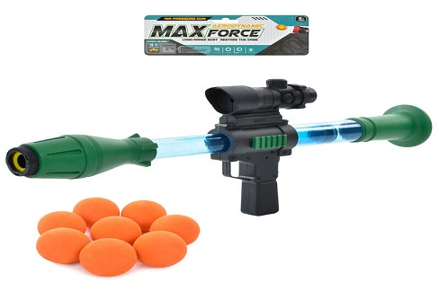 Автомат помповий 115-4 (36шт)49см, стріляє м'якими кулями, 8шт, в кульку, 60-21-6см