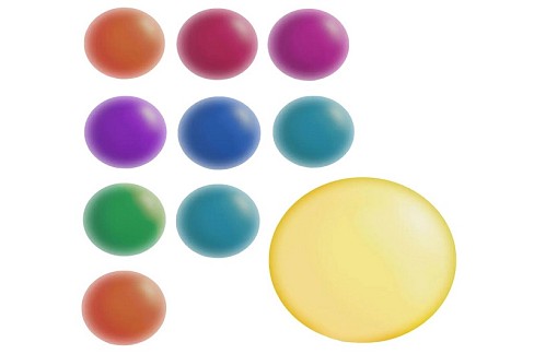 М'яч. JumPoPo  JPP04 (укр)УПАК10шт перламутровий