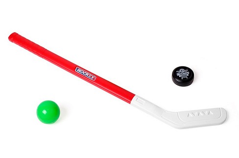 Набір для гри в хокей Технок (ключка 71 см, шайба та кулька)  Тех5576"