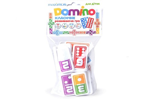 Розвиваюча гра Доміно КЛАСИЧНЕ (арт.5487)-/50 мішок