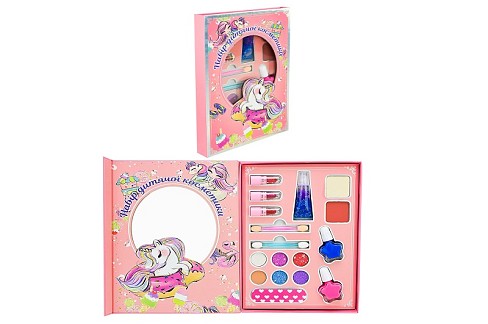 Косметика арт. VQ004 (96шт/8)   лак, тііні для повік, помада короб. 15,7*2,3*22 см