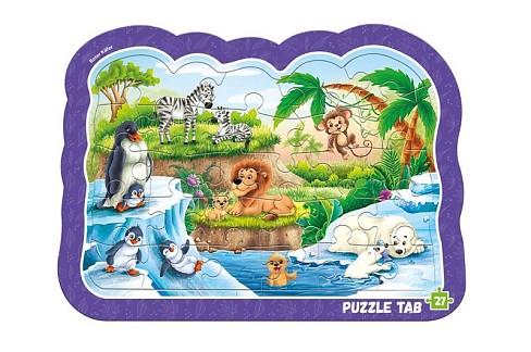Пазли Puzzle tab Roter Kafer. Animals in the zoo. RK7020-02