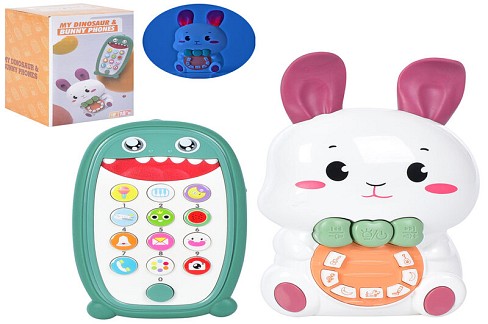 Телефон мобільний 168M-2 (18шт) музика, світло, звуки тварин, на англійскій, на бат-ці, 2 шт в кор-ц