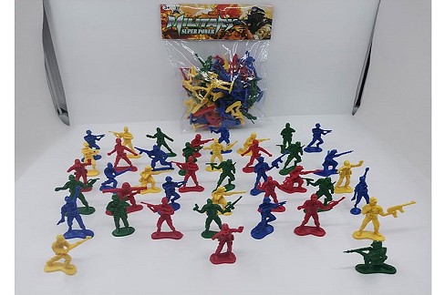 Військовий набір арт. 203-1 (576шт/2) 4 кольори, солдати, пакет 14 * 17 * 4 см