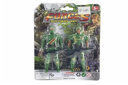 Військовий набір арт. 767-30MK (600шт/2) 2 солдати, планш. 16,5*2*20,5см