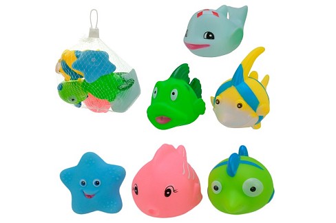 Пискавка арт. HY930-32 (192шт/2) морські рибки, 6 шт.пакет 20*20см