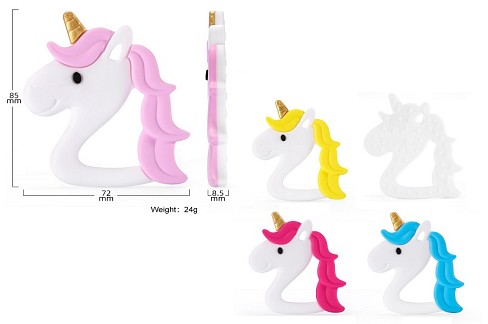 Брязкальце TR055 єдиноріг прорізувач силікон 4кол.кор. /208/