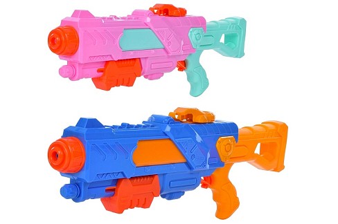 Водяний бластер MR 0966 (24шт) помпа, розмір великий, 48см, 2 кольори, в кульці 54-25-6см