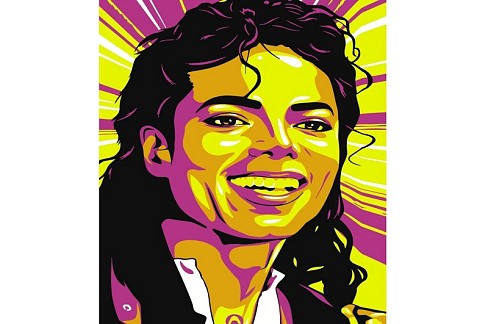 Картина по номерах Поп-арт Джексон Strateg розміром 40х50 см (DY244)