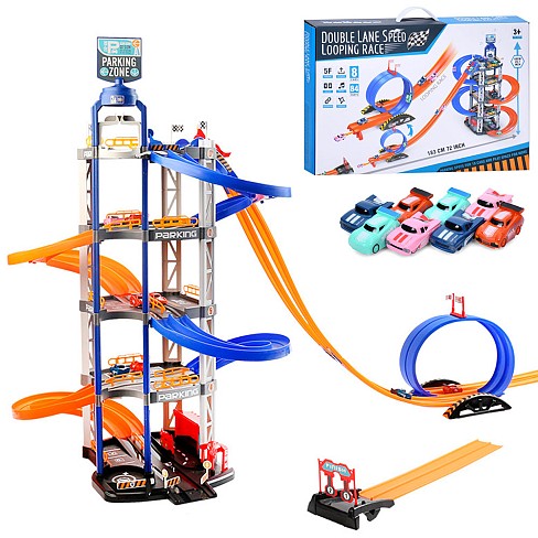 Гараж T705A (8шт) 183-44-68см, 5 поверхів, музика, світло, машинки, 84дет, на бат(табл), в кор-ці, 5