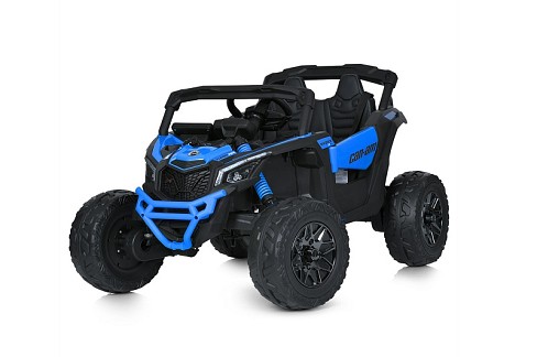 Джип M 5099EBLR-4(24V)(1шт) 2,4G(р/к),4мотори200W, 1акум24V7AH, EVA, шкіра, синій