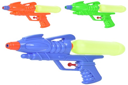 Водяний пістолет MR 1038 (72шт) розмір середній, 28см, 3 кольори, в кульку, 31-18-5см