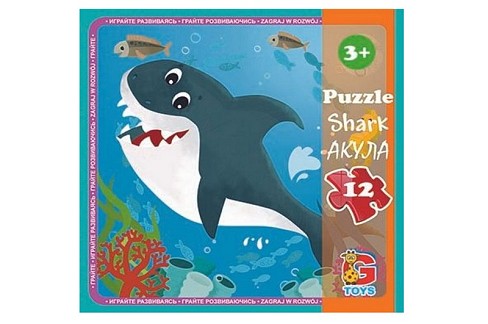 Пазли ТМ G-Toys" із серії "В океані", 12 ел.  LO2"