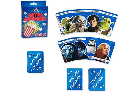 Карткова гра Strateg Битва кіноманів розважальна українською мовою  Ст30395