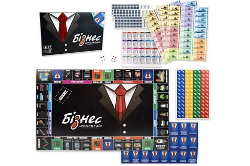 Настільна гра  Бізнес розважальна економічна українською мовою Ст30372