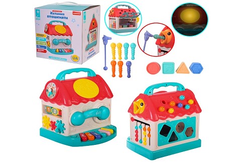 Хатинка пташеня муз. розв. арт. PL-721-59 (18шт) UA батар.,озвучена укр. мовою, лабіринт, рахунок, о