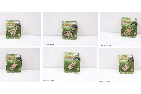 Військова техніка арт. 1828-71B/C/E/F/G/H (288шт/2) планш. 17*12,5*4см