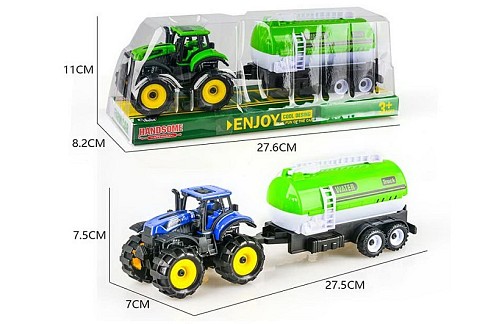 Трактор арт. 9870-7A (72шт/2) інерц, 2 кольори, слюда 27,6*8,2*11см