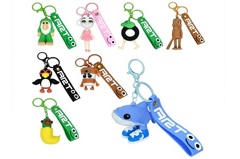 Аксесуар для сумки MX-1X Упак12шт(300шт) IB, брелок 14см, монстр 8см, 8 видів, упаковка пакет 12шт