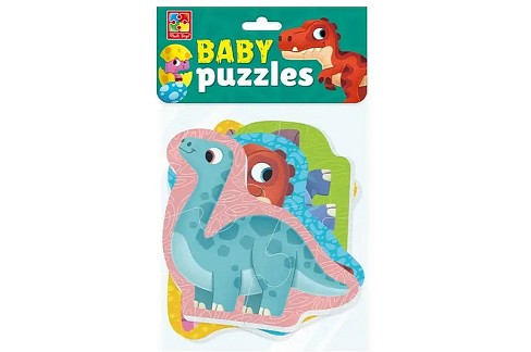 Гра розвиваюча Vladi Toys м'які бейбі пазли Малюк зможе Динозаври"  VT1106-93 (укр)"