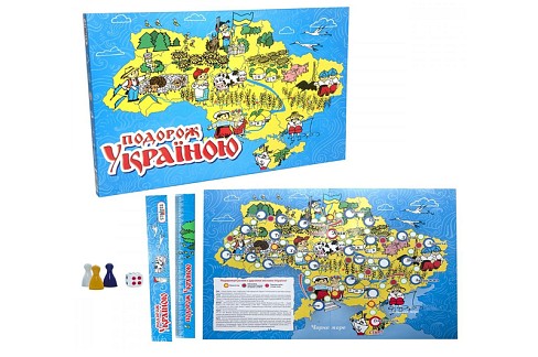 Гра 059 (укр) Стратег,Подорож Україною", в кор-ці, 37-25,5-2см"
