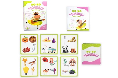 Карткова гра Strateg Ко-ко Молоко розважальна українською мовою (30386)